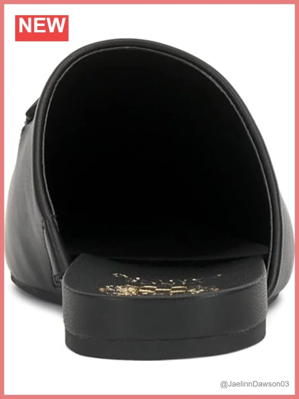 Vince Camuto Macassie Slip-on Flat Mule Leather Almond Toe Pull-On